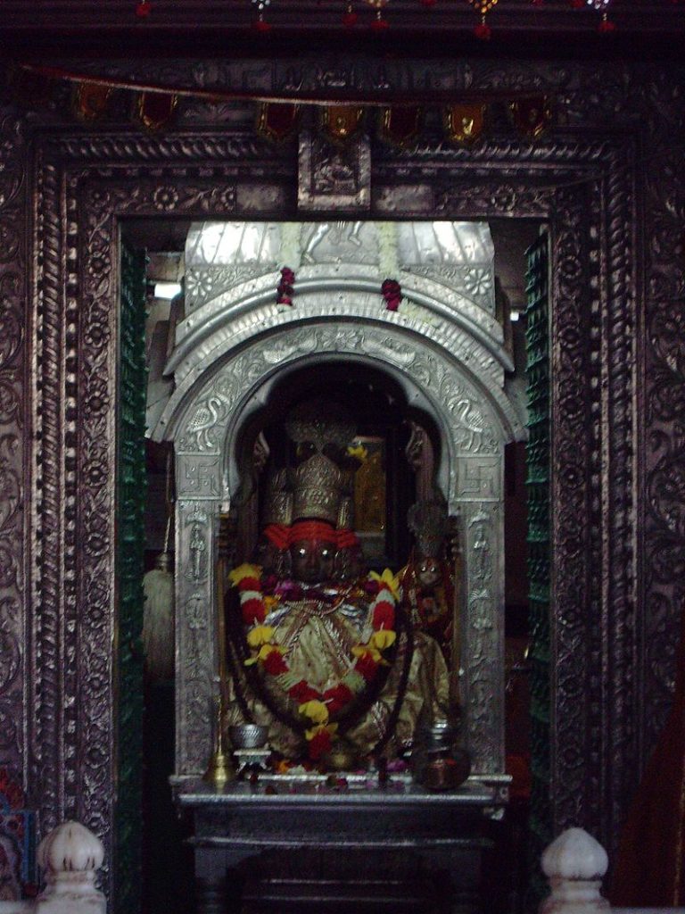 The Brahma idol in the Brahma temple