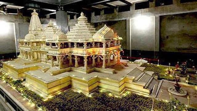 Ram Temple model in Ayodhya