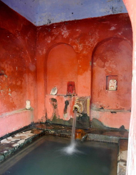 The Shiva temple's inner bathing area