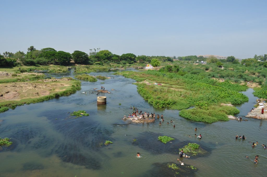 Thamirabharani river near Papanasanathar temple of Tirunelveli