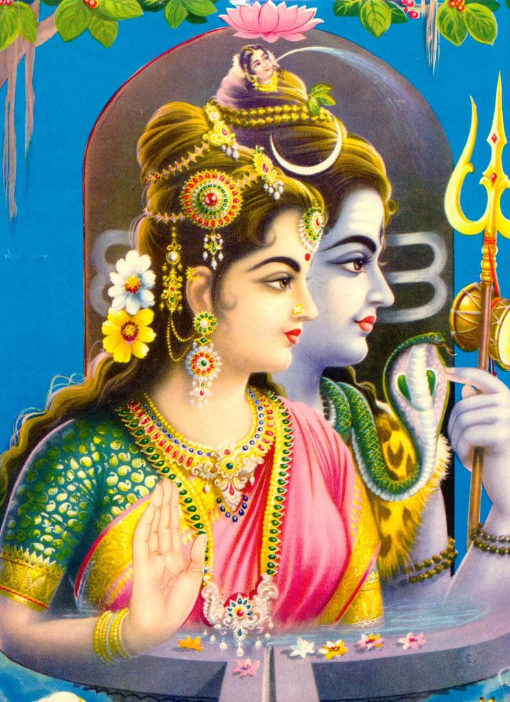 A picture of love at the occasion of Basant Panchami- Lord Shiva and Parvathi