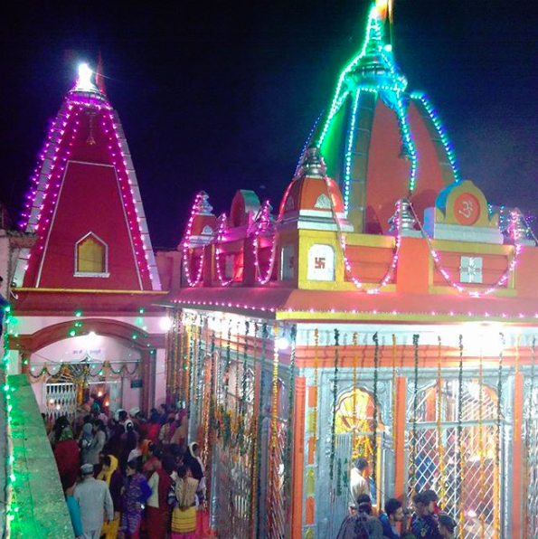 Kamleshwar mahadev mandir during celebrations. 