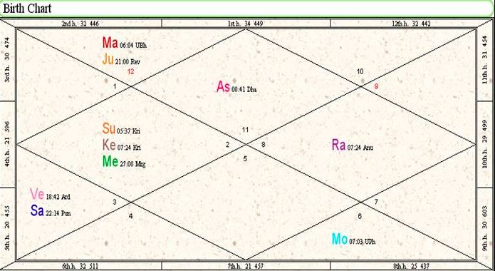 vedic astrology reading and explanation