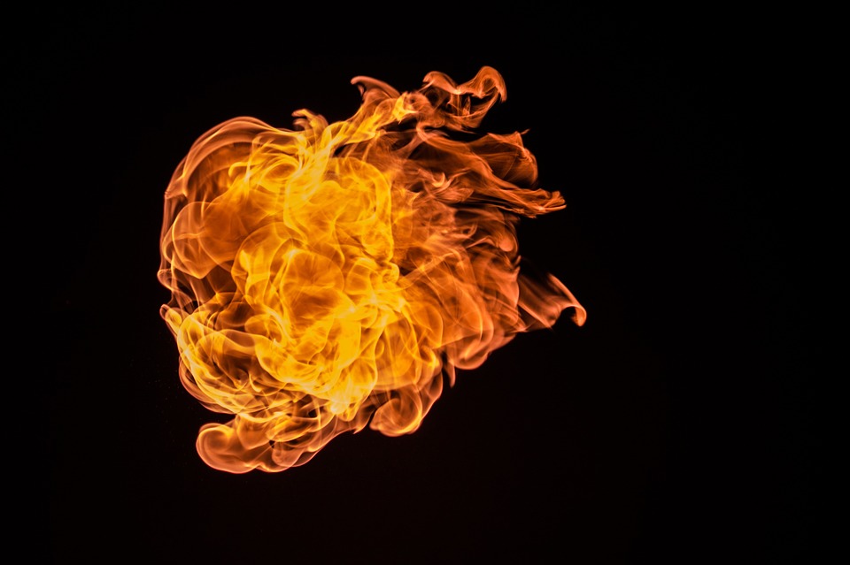 The fire element in astrology correlates with the element of fire in the natural world.