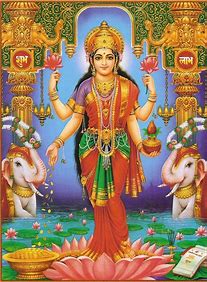 Goddess Lakshmi Showers Wealth
