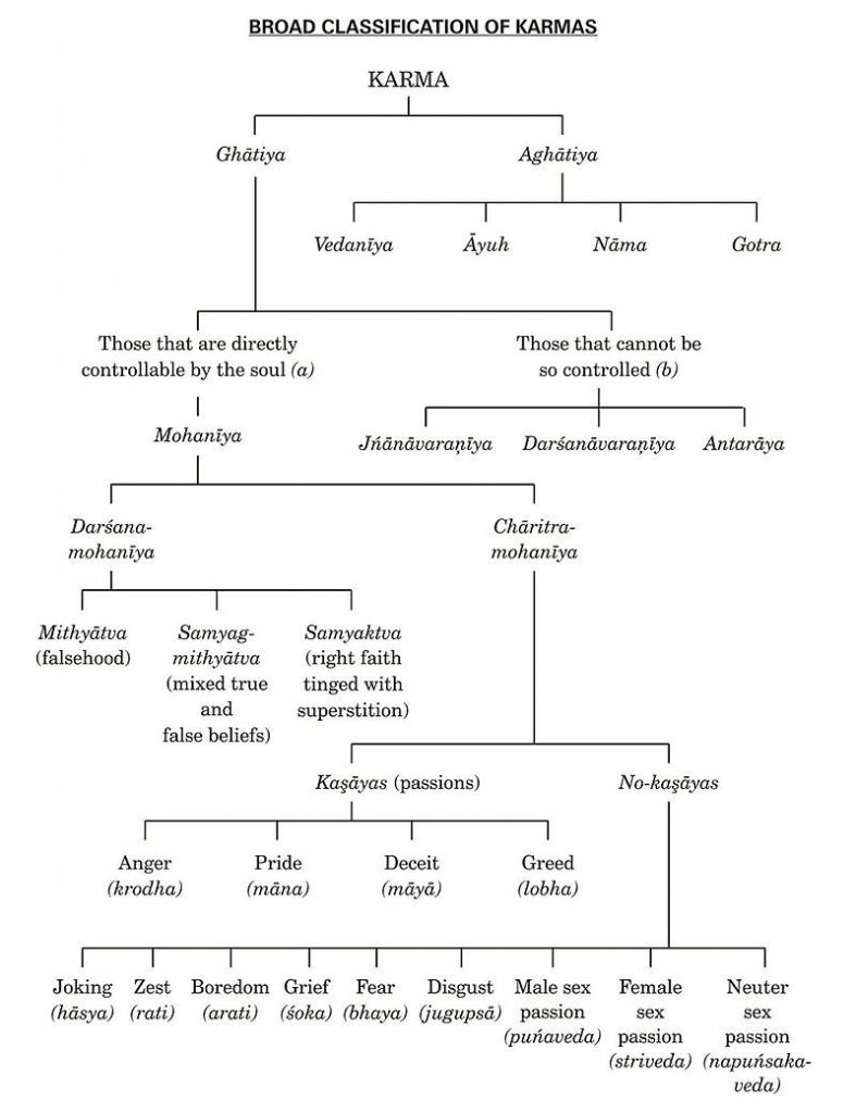 Types of Karma in Jainism - Astrology in Jainism