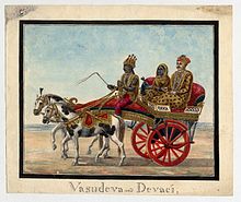 Vasudeva And Devaki In A Chariot