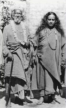 Swami Sri Yukteshwar With Swami Yogananda