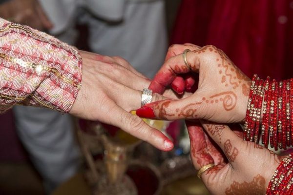 Marwari Engagement Ritual - Ring Exchange