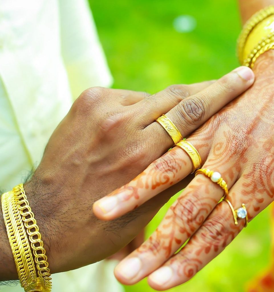 A Namboothiri newly engaged couple