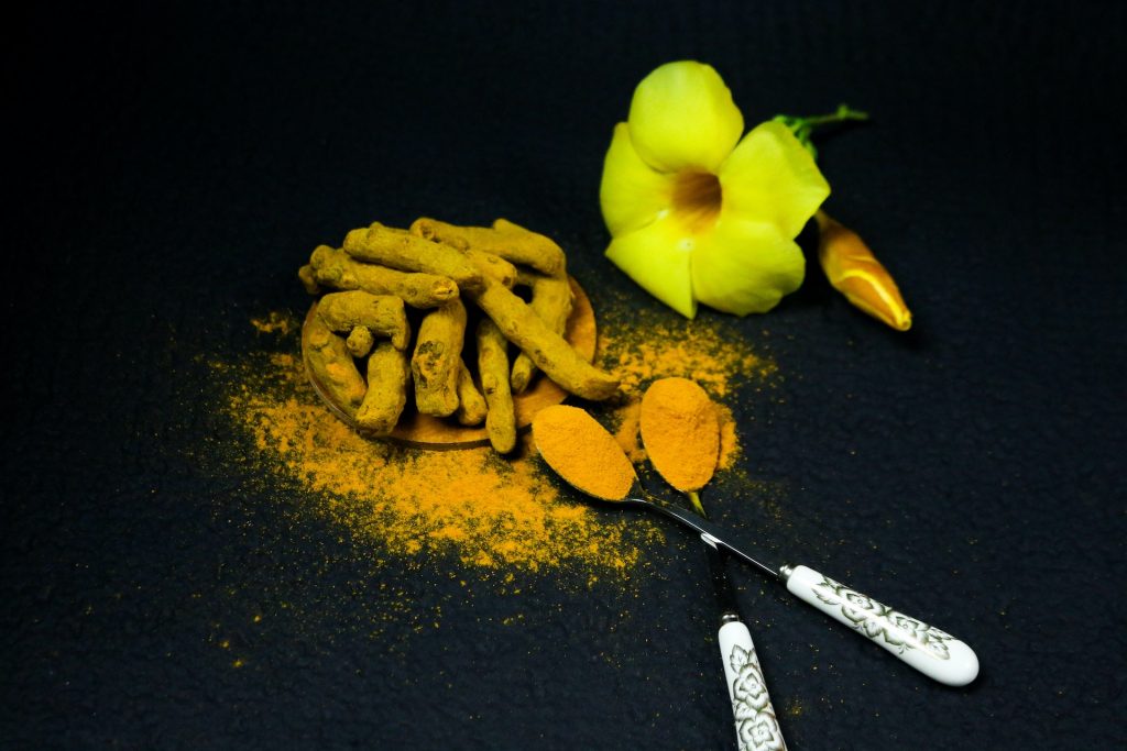 A turmeric paste ready to be applied to the bride and groom