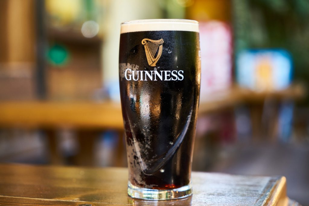 Guinness beer for an Irish wedding toast