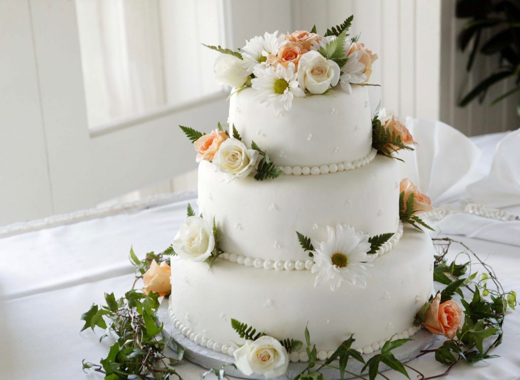 Wedding Cake for a Typical British Wedding