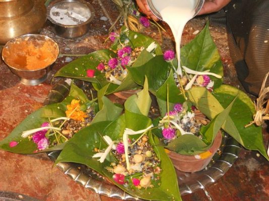 An offering made from Beetle leaves and nuts