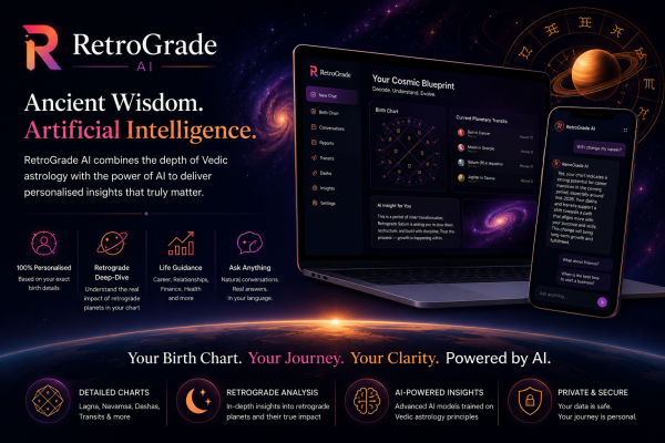 AI astrology reading a Vedic birth chart
